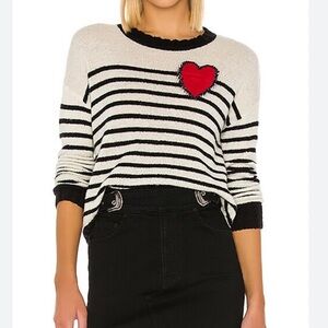 RAILS Perci Heart Sweater In Bretton
Heart Wool Cashmere Alpaca SZ M